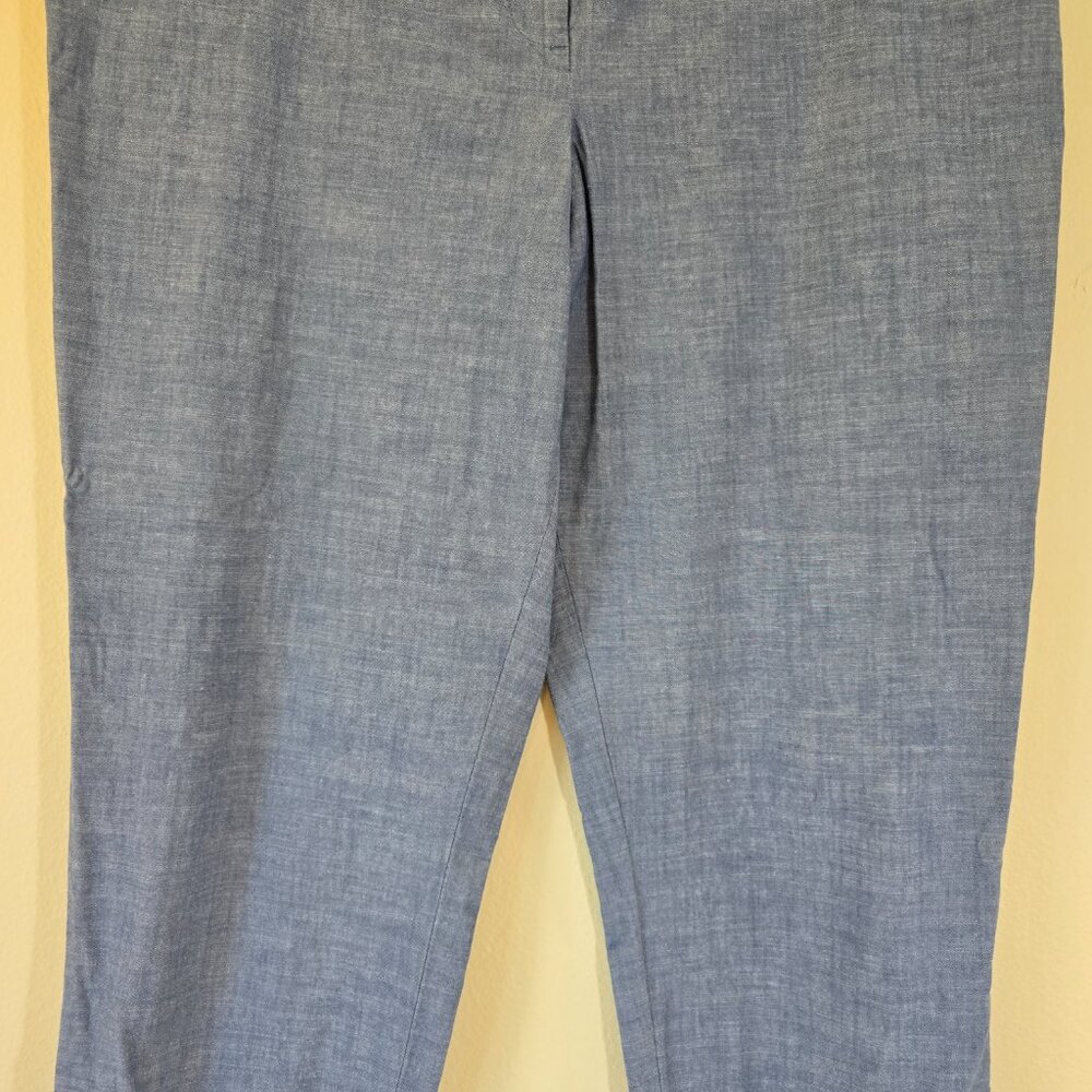 Talbots Sky Blue Perfect Cropped Pants Size 16 - Picture 3 of 16